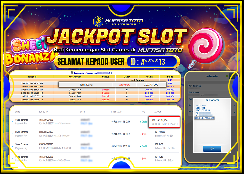 MUFASATOTO JACKPOT PRAGMATIC PLAY Rp 19.177.000 |LUNAS